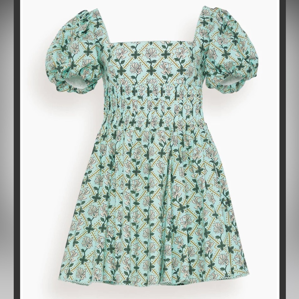 Agua by Agua Bendita CARAMELO HERBAL COTTON POPLIN MINI DRESS